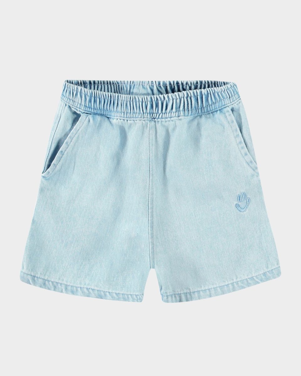 Boy's Shine Denim Shorts, Size 6M-2